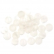 10 perles blanches givré en verre 8mm 