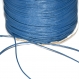 5m fil cordon polyester bleu foncé ciré 0.5mm 