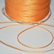 5m fil cordon polyester orange ciré 0.5mm 