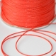 5m fil cordon polyester rouge ciré 0.5mm 