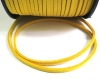 1m cordon suédine jaune or aspect daim 3 mm 