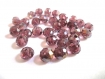 10 perles cristal rondelle à facettes prune 6x5mm 