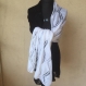Etole tricote main blanc- noir 