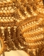 Châle doré tricote main 