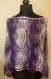 Poncho tricote main multicolore en fil (75% acrylique 25% mohair) 