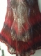 Poncho tricote main noir-rouge (promotion de noël -15 euro) 