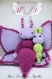 Marie la maman papillon et son bébé - peluche amigurumi au crochet 