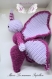 Marie la maman papillon et son bébé - peluche amigurumi au crochet 