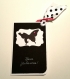 Mini carte papillon black & white 