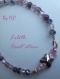 Bracelet fin et raffiné - crystal de swarovsky et perle de verre (021015-a) 