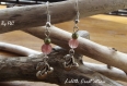 Boucles d'oreilles en pierre - quartz rose 