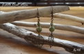 Boucles d'oreilles en pierre - jade naturelle de taïwan 