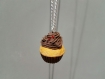 [fimo] collier: cupcake au chocolat et sa chantilly