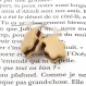 Boucles d'oreille ~ biscuit ourson au chocolat 