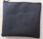 Pochette 18 x 20 cm simili cuir noir avec tissus motif eventails 