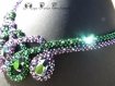 Collier audace luxueux cristal scarabaeus green jean paul gaultier 