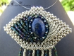 Pendentif nout lapis lazuli et perles 