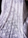 Haute couture dentelle de calais blanc 160*170cm 