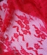 Coupon tissus en dentelle de calais rouge 150*38cm 