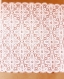 Magnifique large dentelle de calais rose 22.5cm largeur 