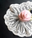 1m dentelle guipure en coton motif floral 85mm 