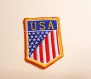 Applique écusson,patch à coudre drapeau américain 55*75mm 