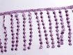 1m galon à frange couleur violet largeur 11cm 