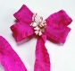 1 décoratif métal strass motif papillon floral rose raffiné 