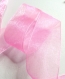 2m ruban organza rose bonbon 25mm 