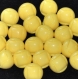 B56c2r / mercerie boutons boules plastique jaune 12mm vendus à l'unité 