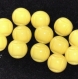 B56c1r / mercerie boutons boules plastique jaune 10mm vendus à l'unité 