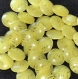 B56a1r / mercerie boutons plastique jaune et transparent marbré 12mm vendus à l'unité 