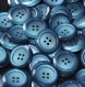 B54f2r / mercerie boutons plastique bleu 18mm vendus à l'unité 