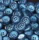 B54f1r / mercerie boutons plastique bleu 14mm vendus à l'unité 