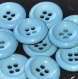 B54d3r / mercerie boutons plastique bleu 30mm vendus à l'unité 