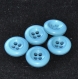 B54d1r / mercerie lot de 5 boutons plastique bleu 18mm 