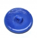 776r / bouton ancien en verre bleu 18mm 