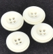 B50a2r / mercerie lot de 4 boutons blanc 21mm 