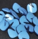 B49e1r / mercerie boutons carrés originaux plastique bleu 17mm vendus à l'unité 