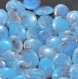 B49c2r / mercerie boutons plastique ovales bleu effet peinture 18mm vendus à l'unité 