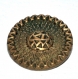 20r / 1 bouton ancien en laiton doré 23mm mercerie 