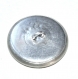 629r / 1 bouton vintage en aluminium argenté monogramme 27mm 