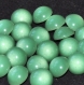 B48c2r / mercerie boutons plastique boule vert 14mm vendus à l'unité 