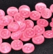 B47a1r / mercerie boutons ronds imitation nacre rose 12mm vendus à l'unité 