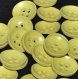 B45h2r / mercerie boutons plastique vert 22mm vendus à l'unité 
