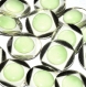 B45a2r / mercerie boutons plastique argenté vert blanc 26mm vendus à l'unité 