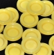 B44f2r / mercerie boutons Épais plastique jaune 24mm vendus à l'unité 