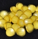 B44d1r / mercerie boutons plastique jaune bordure transparente 12mm vendus à l'unité 