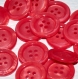 B41f2r / mercerie boutons plastique rouge irisé 17mm vendus à l'unité 
