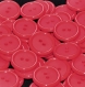 B41a1r / mercerie boutons plastique ronds rouge mat et brillant 23mm vendus à l'unité 